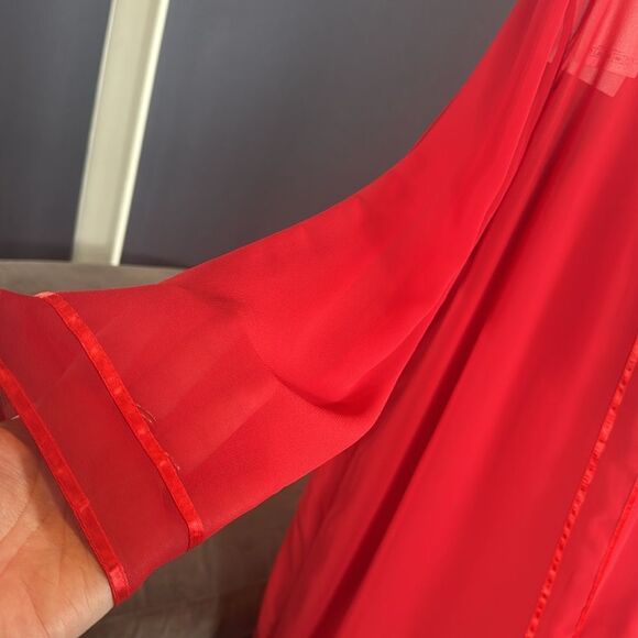 Women’s Red Chiffon 3 Piece Pants Suit Mother of the Bride Plus Size 20W NEW - Picture 15 of 15
